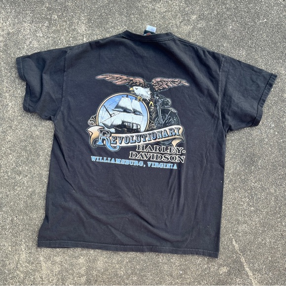 Black Men’s Harley Davidson Motorcycles T-shirt Size XL Used Virginia - Picture 5 of 6